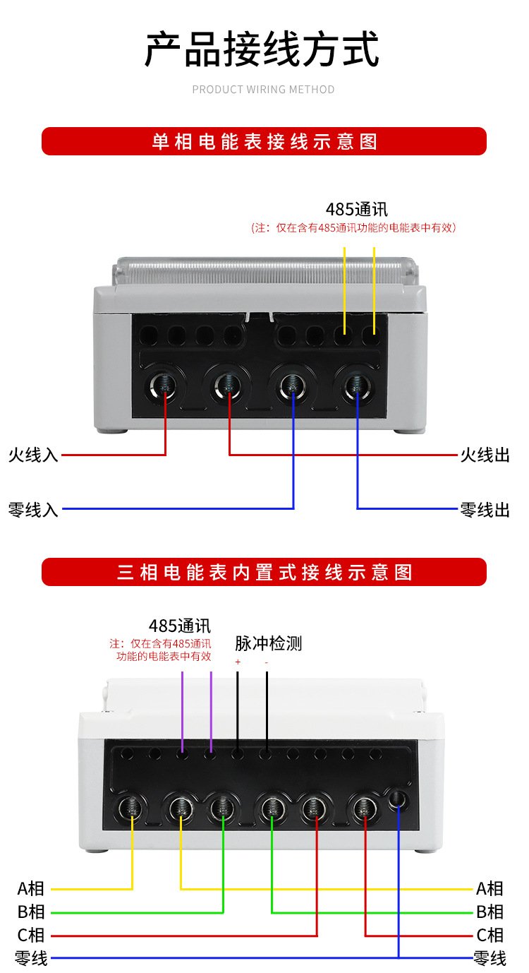 单相电能表接线图图片